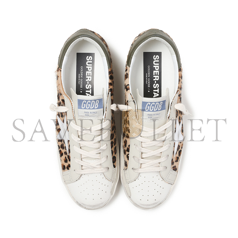 GOLDEN GOOSE SUPER-STAR LEOPARD-PRINT LEATHER SNEAKERS 9GXSN1782703NBWZ